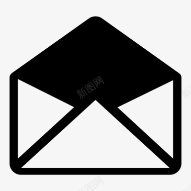 电子邮件打开信件网络图标图标