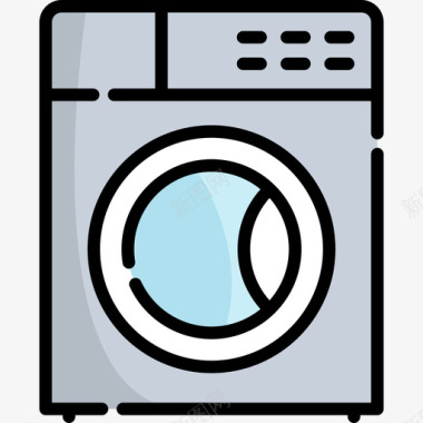 洗衣机物联网线颜色图标图标