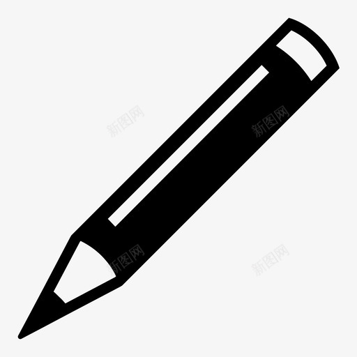 铅笔绘画学校图标svg_新图网 https://ixintu.com 写作 学习 学校 绘画 铅笔