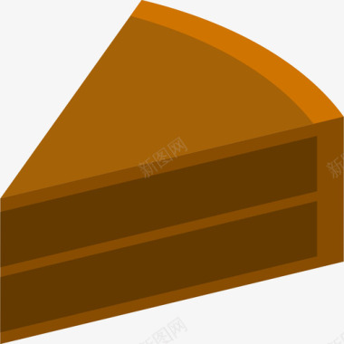 蛋糕块食物36扁平图标图标