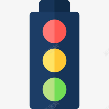 红绿灯android应用程序7扁平图标图标