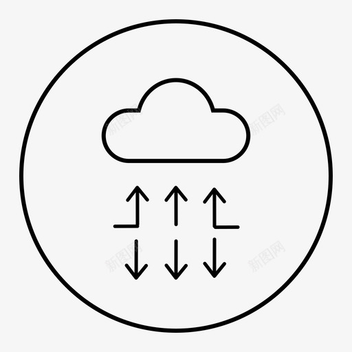 云存储云计算云数据库图标svg_新图网 https://ixintu.com 云存储 云数据库 云服务器 云网络 云计算 在线存储 大数据勾画减前