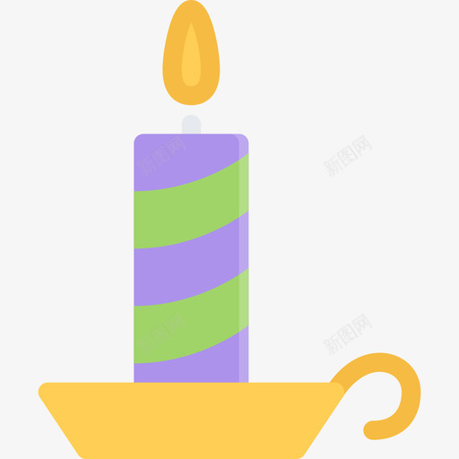 蜡烛万圣节30平的图标svg_新图网 https://ixintu.com 万圣节30 平的 蜡烛