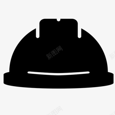 安全帽头盔管道工图标图标