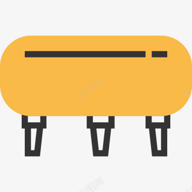 座椅家具30黄色阴影图标图标