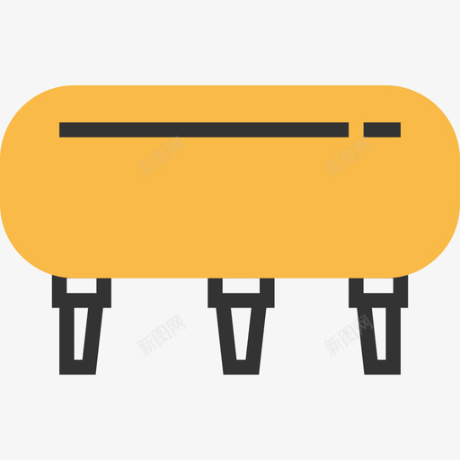 座椅家具30黄色阴影图标svg_新图网 https://ixintu.com 家具30 座椅 黄色阴影