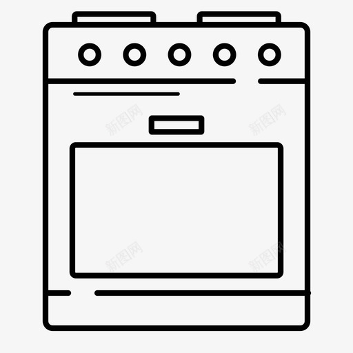 烤箱烹饪厨房图标svg_新图网 https://ixintu.com 厨房 微波炉 炉灶 烤箱 烹饪