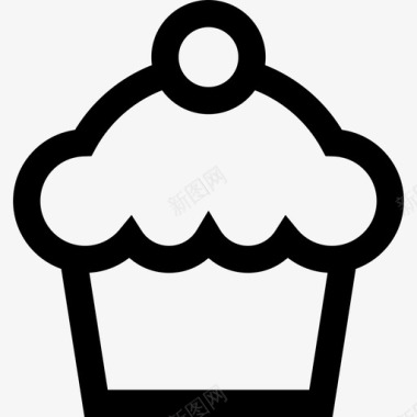 纸杯蛋糕婚礼7直系图标图标