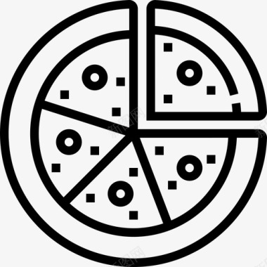 披萨20号餐厅直系图标图标