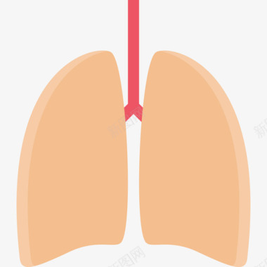 肺内科29扁平图标图标