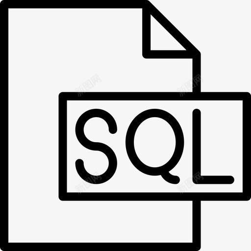 Sql开发22线性图标svg_新图网 https://ixintu.com Sql 开发22 线性