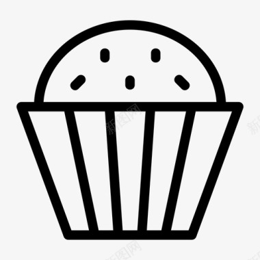 松饼蛋糕纸杯蛋糕图标图标