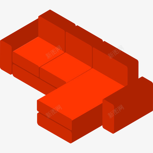 沙发家具34扁平图标svg_新图网 https://ixintu.com 家具34 扁平 沙发