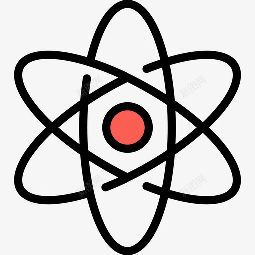 核生态学14线性颜色图标svg_新图网 https://ixintu.com 核 生态学14 线性颜色