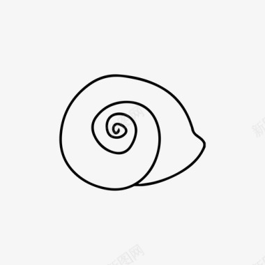 蜗牛贝壳图标图标