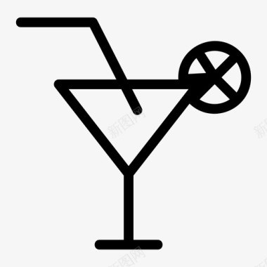 苏打水鸡尾酒饮料图标图标