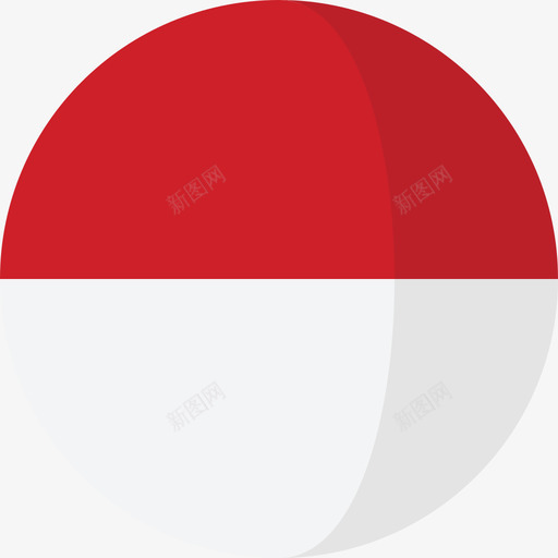 印度尼西亚国旗3圆圈平坦图标svg_新图网 https://ixintu.com 印度尼西亚 国旗3 圆圈平坦