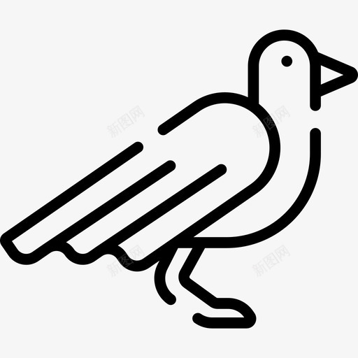 鸟类动物28直系图标svg_新图网 https://ixintu.com 动物28 直系 鸟类