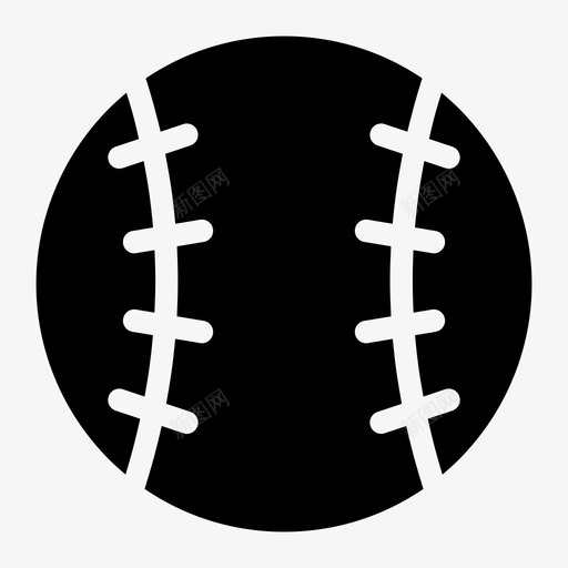 垒球棒球游戏图标svg_新图网 https://ixintu.com 垒球 棒球 游戏 游戏字形图标 运动