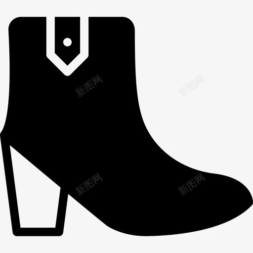 靴子女鞋2填充图标svg_新图网 https://ixintu.com 填充 女鞋2 靴子