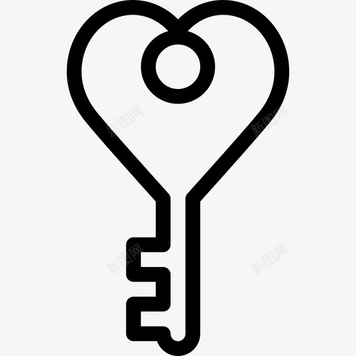 钥匙爱情浪漫4直系图标svg_新图网 https://ixintu.com 爱情浪漫4 直系 钥匙
