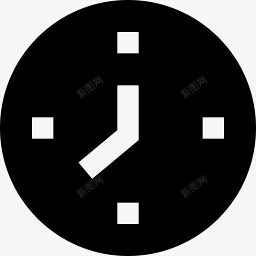 时钟数字营销9已填充图标svg_新图网 https://ixintu.com 已填充 数字营销9 时钟