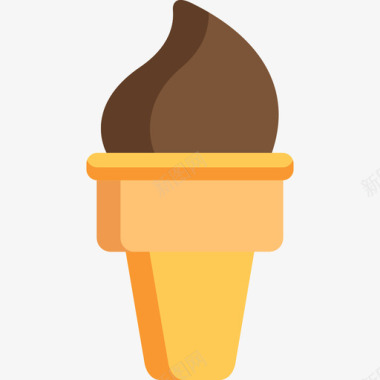 冰淇淋庆祝活动4平淡图标图标
