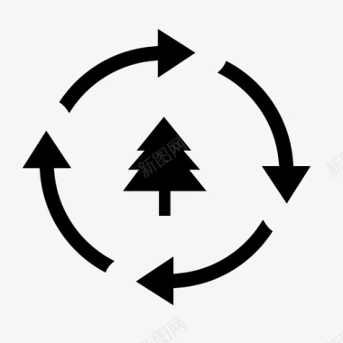 又是树循环重复图标图标