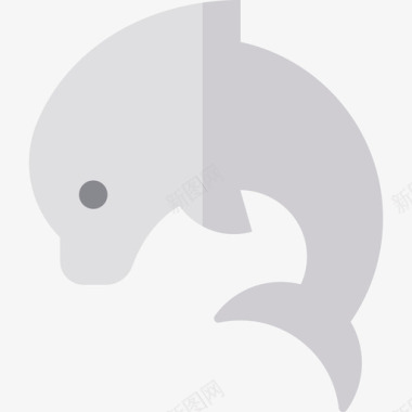 海豚航行4级平坦图标图标