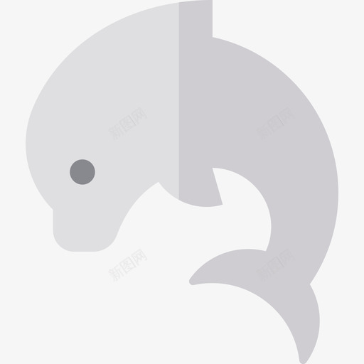 海豚航行4级平坦图标svg_新图网 https://ixintu.com 平坦 海豚 航行4级