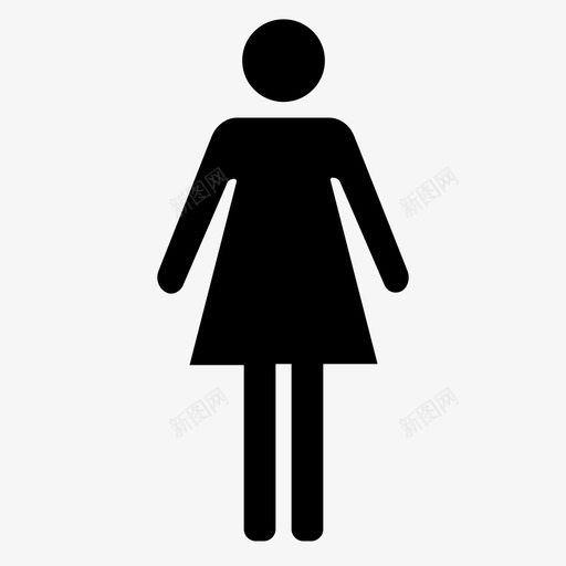 女人人标志图标svg_新图网 https://ixintu.com 人 厕所 大多是用过的图标 女人 标志