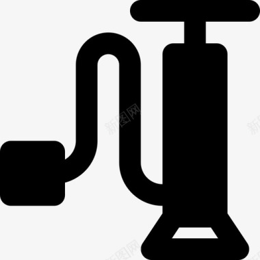 气泵汽车零件实心图标图标