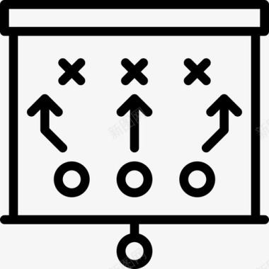 策略运动49线性图标图标