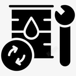 汽油回收燃料桶汽油天然气图标高清图片