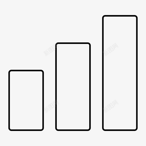 网络条形图连接图标svg_新图网 https://ixintu.com ios wifi 信号 条形图 热点 网络 网页设计 艺术设计大纲 连接