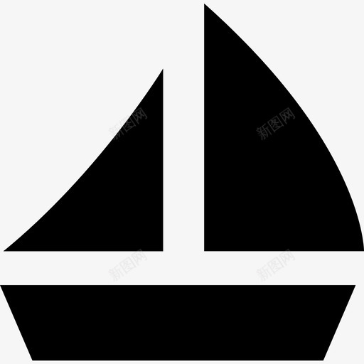 帆船航行3满载图标svg_新图网 https://ixintu.com 帆船 满载 航行3