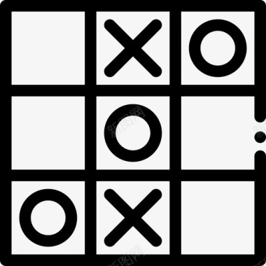 井字游戏8直线型图标图标