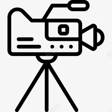 摄像机摄影录像2线性图标图标