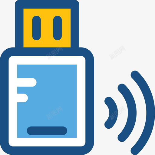 Pendrive互联网2duotone图标svg_新图网 https://ixintu.com Pendrive duotone 互联网2