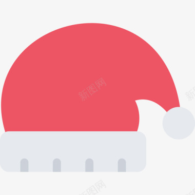 冬帽圣诞节44平顶图标图标