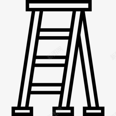 梯子家用家具2直线型图标图标
