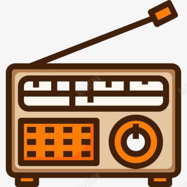 收音机音频工具颜色图标图标