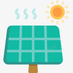 阳电太阳电池板地球第二天平面图图标高清图片