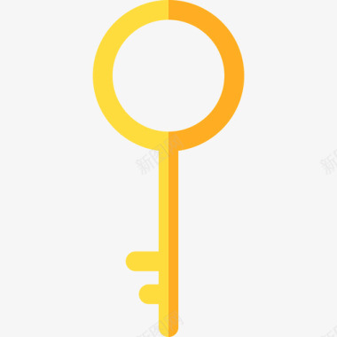 钥匙钥匙和锁2平的图标图标