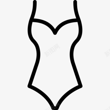 泳装女装4件直线型图标图标