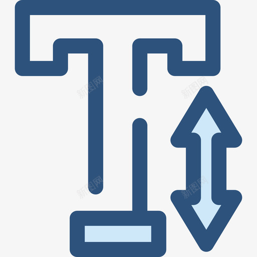 文本高度文本编辑器11蓝色图标svg_新图网 https://ixintu.com 文本编辑器11 文本高度 蓝色