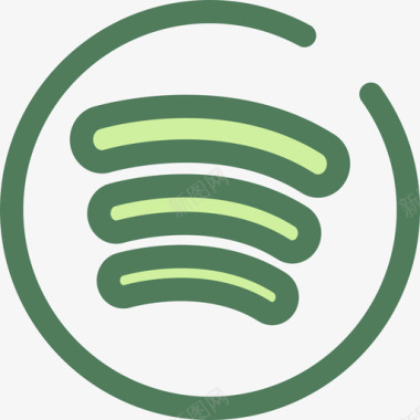 Spotify徽标4绿色图标图标