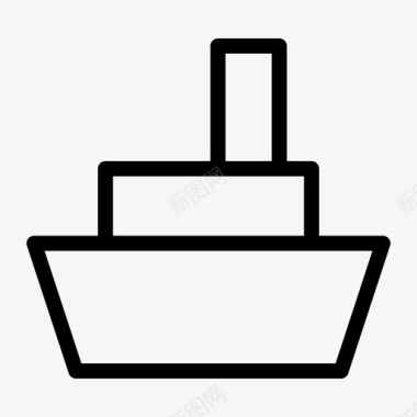 邮轮船运输图标图标