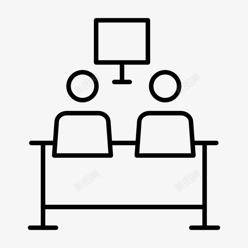 讲座班长在线图标svg_新图网 https://ixintu.com 在线 学生 教育 教育线第一卷 班长 电视 讲座