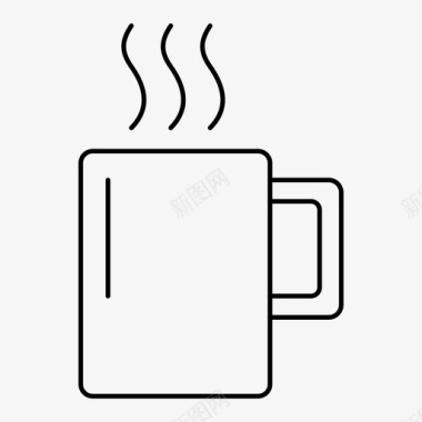咖啡杯热饮马克杯图标图标